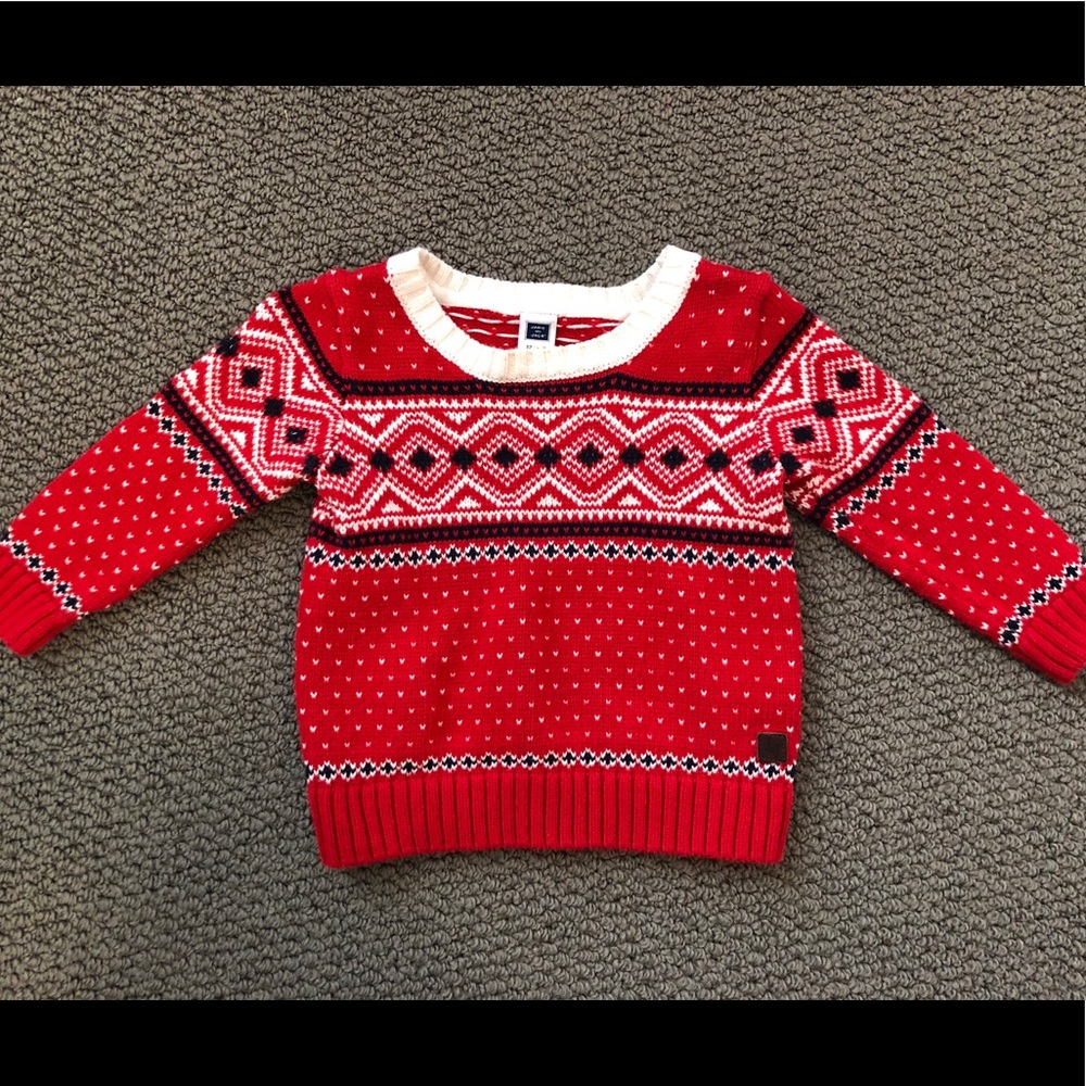 LAST CHANCE Janie & Jack holiday fair-isle sweater